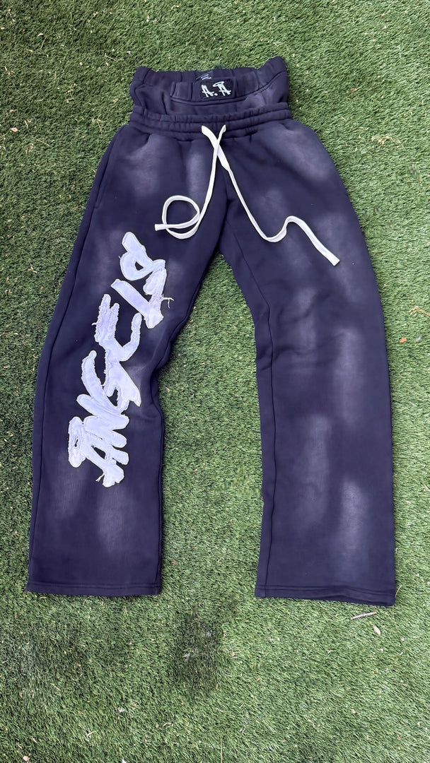 A.A Double Waisted Sweats - BLACK
