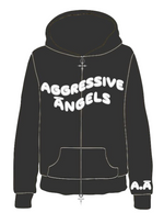 Load image into Gallery viewer, A.A zip Up Hoodie - BLACK
